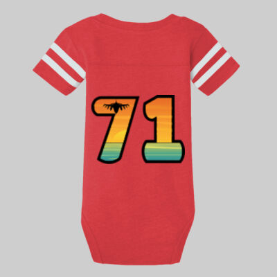 Infant Football Fine Jersey Bodysuit - Sunset Thumbnail