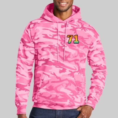 Core Fleece Camo Pullover Hooded Sweatshirt - Pocket 71 Thumbnail