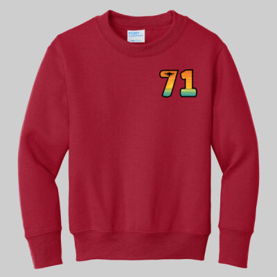 Youth Core Fleece Crewneck Sweatshirt - Pocket 71 Thumbnail