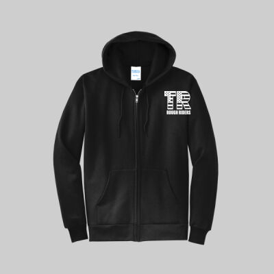 Core Fleece Full Zip Hooded Sweatshirt - Pocket TR - White Thumbnail