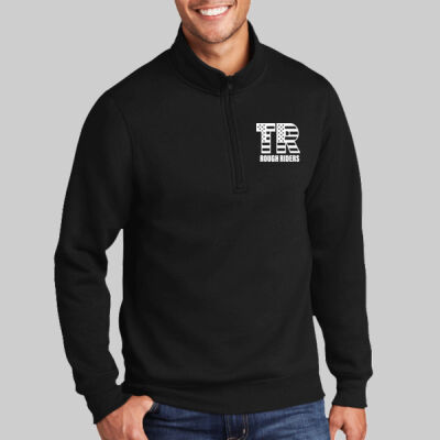 Core Fleece 1/4 Zip Pullover Sweatshirt - Pocket TR - White Thumbnail