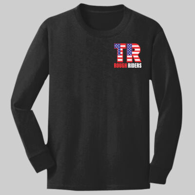 Youth Long Sleeve Core Cotton Tee - Pocket TR - Color Thumbnail