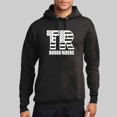 Core Fleece Pullover Hooded Sweatshirt - Full TR - White Thumbnail