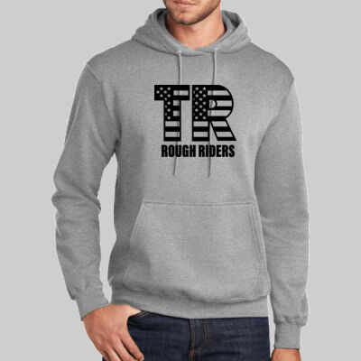 Tall Core Fleece Pullover Hooded Sweatshirt - Full TR - Black Thumbnail