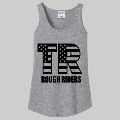 Women's Core Cotton Tank Top - Full TR - Black Thumbnail