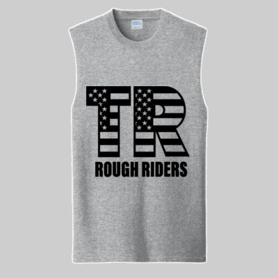 Core Cotton Sleeveless Tee - Full TR - Black Thumbnail