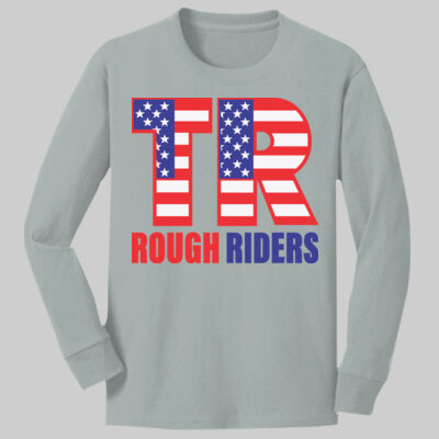 Youth Long Sleeve Core Cotton Tee - Full TR - Color Thumbnail