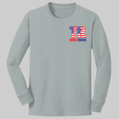 Youth Long Sleeve Core Cotton Tee - Pocket TR - Color Thumbnail