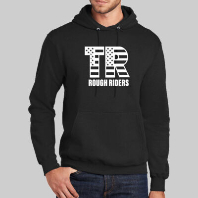 Tall Core Fleece Pullover Hooded Sweatshirt - Full TR - White Thumbnail