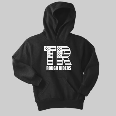 Youth Core Fleece Pullover Hooded Sweatshirt - Full TR - White Thumbnail