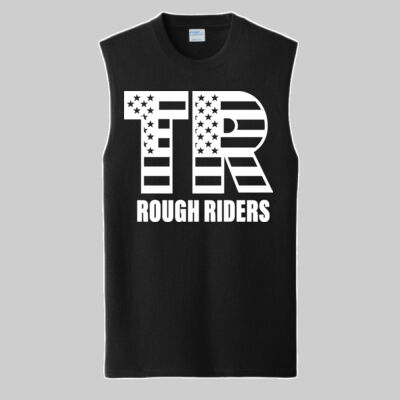 Core Cotton Sleeveless Tee - Full TR - White Thumbnail