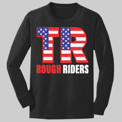 Youth Long Sleeve Core Cotton Tee - Full TR - Color Thumbnail