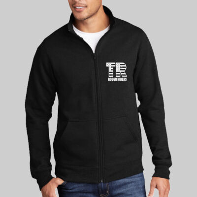 Core Fleece Cadet Full Zip Sweatshirt - Pocket TR - White Thumbnail