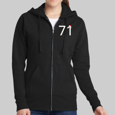 Women's Core Fleece Full Zip Hooded Sweatshirt - Snow Globe Thumbnail