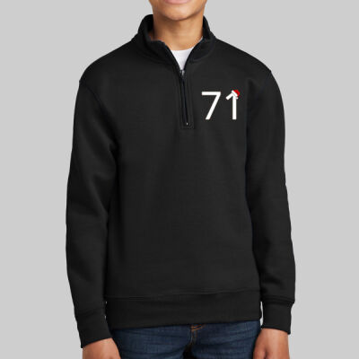Youth Core Fleece 1/4 Zip Pullover Sweatshirt - Snow Globe Thumbnail