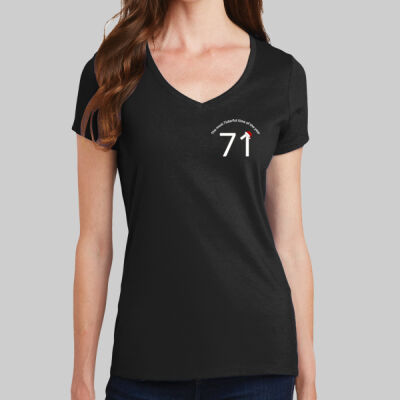 Women's Fan Favorite V Neck Tee - Rose & Anchor Thumbnail