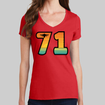 Women's Fan Favorite V Neck Tee - Full 71 Thumbnail