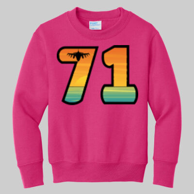 Youth Core Fleece Crewneck Sweatshirt - Full 71 Thumbnail