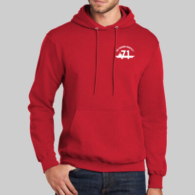 Tall Core Fleece Pullover Hooded Sweatshirt - RED Thumbnail
