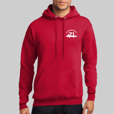 Core Fleece Pullover Hooded Sweatshirt - RED Thumbnail