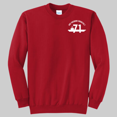 Core Fleece Crewneck Sweatshirt - RED Thumbnail