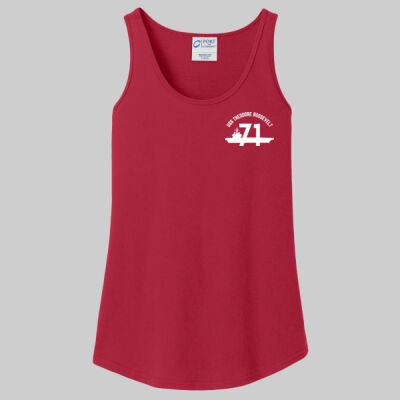 Women's Core Cotton Tank Top - RED Thumbnail
