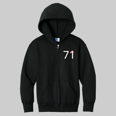 Youth Core Fleece Full Zip Hooded Sweatshirt - Snow Globe Thumbnail