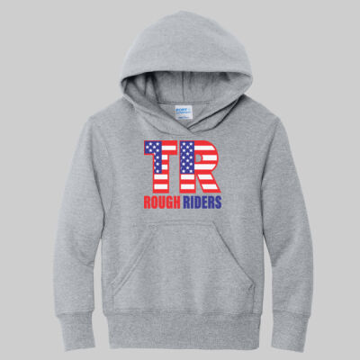 Youth Core Fleece Pullover Hooded Sweatshirt - Full TR - Color Thumbnail