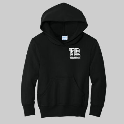 Youth Core Fleece Pullover Hooded Sweatshirt - Pocket TR - White Thumbnail