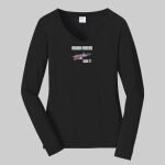 Women's Long Sleeve Fan Favorite V Neck Tee - TR Thumbnail