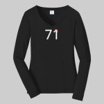 Women's Long Sleeve Fan Favorite V Neck Tee - TR Thumbnail