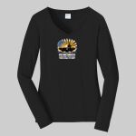 Women's Long Sleeve Fan Favorite V Neck Tee - TR Thumbnail
