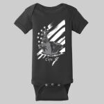 Infant Short Sleeve Baby Rib Bodysuit - TR Thumbnail